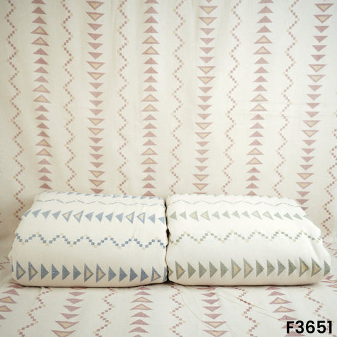 Ikat Print Cambric Cotton Fabric-F3651